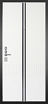  114 белая ткань с черн. молд. 10мм